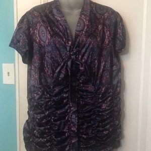 Style & Co Purple Multi Color Woman’s Top 16W